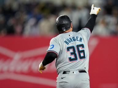 marlins-improve-to-2-11-as-burger-hits-3-run-homer-in-5-2-win-over-yankees