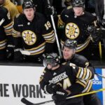 debrusk-nets-2-power-play-goals,-swayman-saves-35-as-bruins-win-5-1-to-open-series-with-toronto