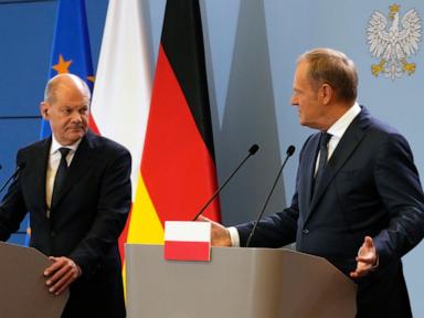 leaders-of-poland,-germany-meet-to-mend-strained-ties-and-discuss-europe’s-security