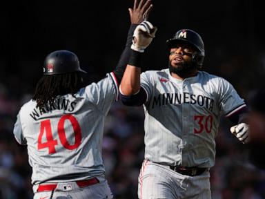 carlos-santana-homers-to-break-6th-inning-tie,-the-twins-beat-the-giants-4-2