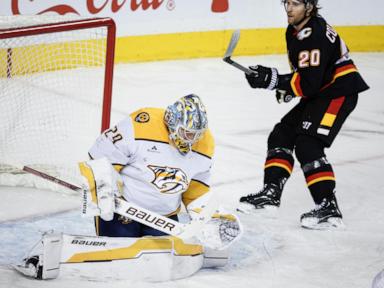 ryan-o’reilly-has-hat-trick,-predators-beat-the-flames-4-1-for-2nd-victory-in-2-nights