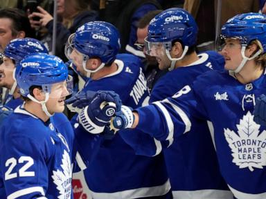 knies-has-3-goals-and-2-assists,-marner-adds-goal-and-4-assists-as-maple-leafs-beat-bruins-6-4