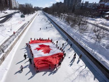 defiant-canadians-mark-their-flag’s-anniversary-as-trump-hopes-to-make-their-country-a-state