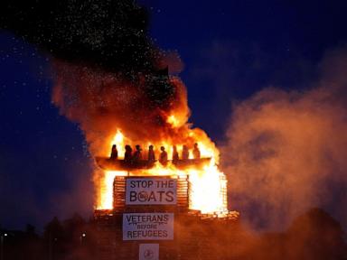 burning-of-migrant-boat-effigy-in-northern-ireland-triggers-police-investigation