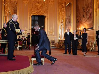 bend-a-knee-like-beckham:-soccer-star-is-knighted-by-king-charles-iii