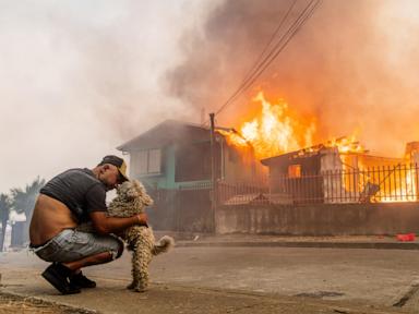 wildfires-race-across-chile,-leaving-18-dead-and-forcing-thousands-to-flee
