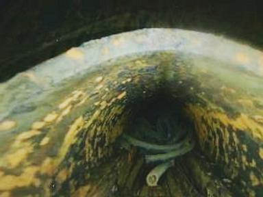drone-video-from-inside-a-fukushima-reactor-shows-a-hole-in-pressure-vessel,-likely-fuel-debris