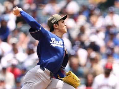 roki-sasaki-throws-7-sharp-innings,-shohei-ohtani-has-3-hits,-dodgers-beat-angels-10-1-for-sweep