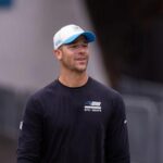 panthers-tight-end-mitchell-evans-carted-off-with-an-ankle-injury,-not-believed-to-be-serious